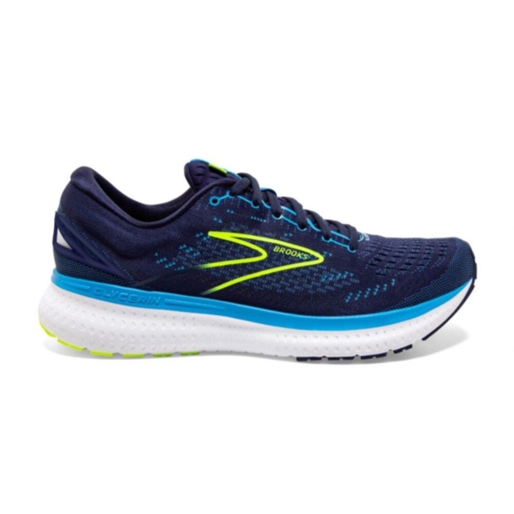 🔥Brooks Glycerin 19 Mens 8.5 Shoes Blue Running Walking Gym Comfort $139